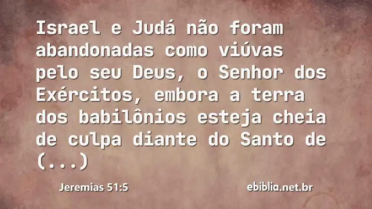 Jeremias 51:5