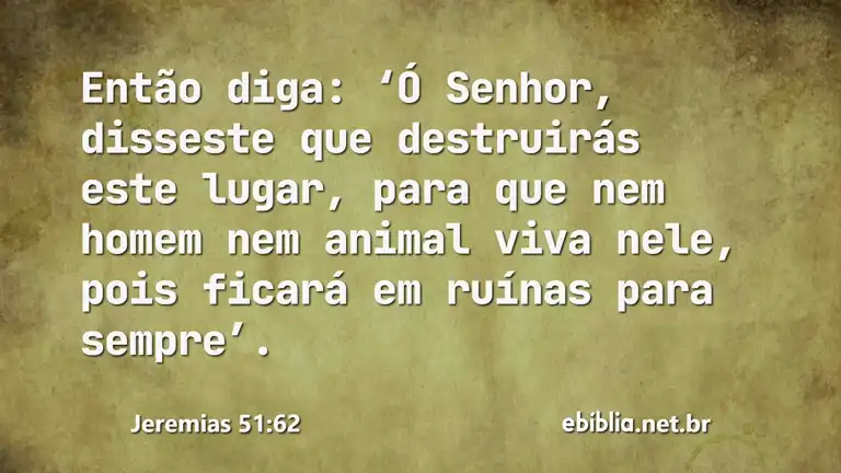 Jeremias 51:62