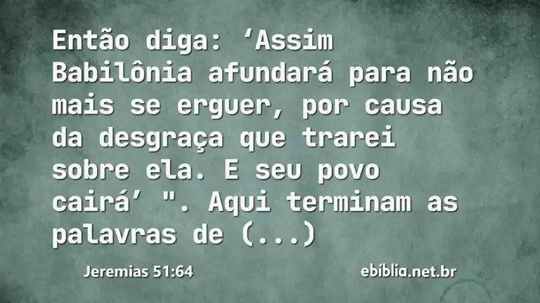 Jeremias 51:64