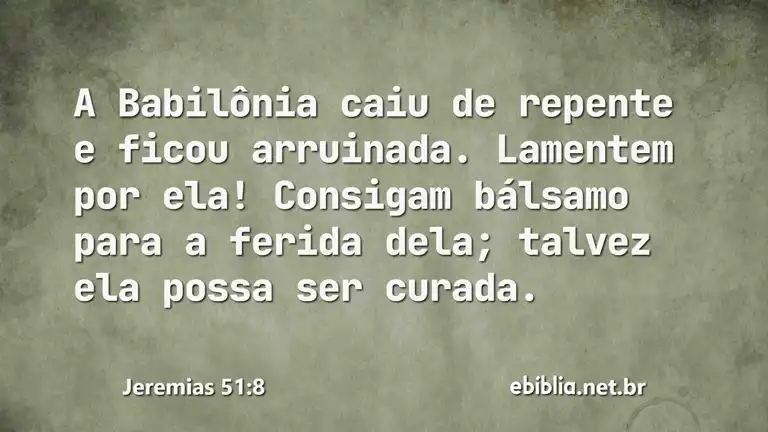 Jeremias 51:8