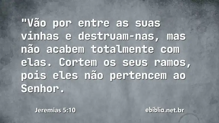 Jeremias 5:10