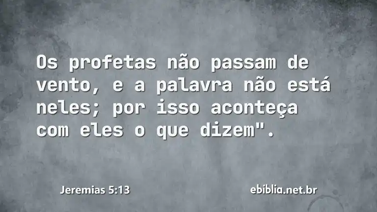 Jeremias 5:13