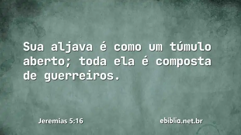 Jeremias 5:16