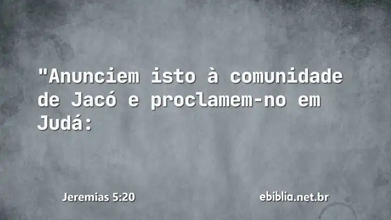 Jeremias 5:20