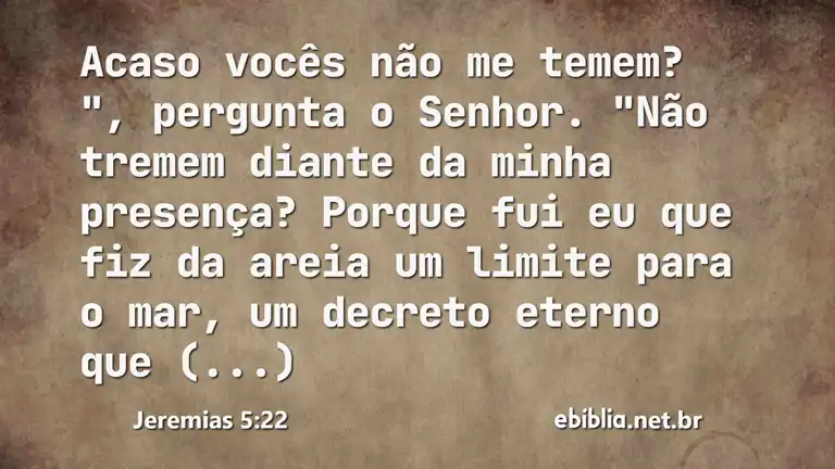 Jeremias 5:22