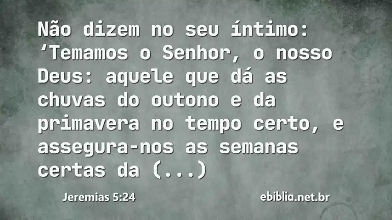 Jeremias 5:24