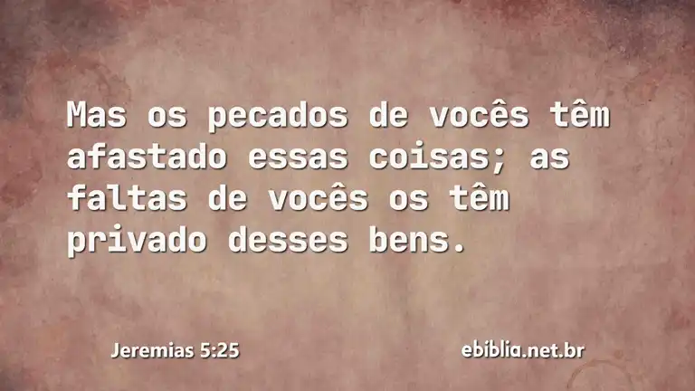 Jeremias 5:25