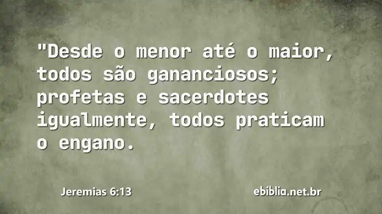 Jeremias 6:13