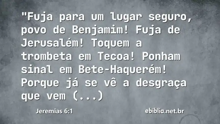 Jeremias 6:1