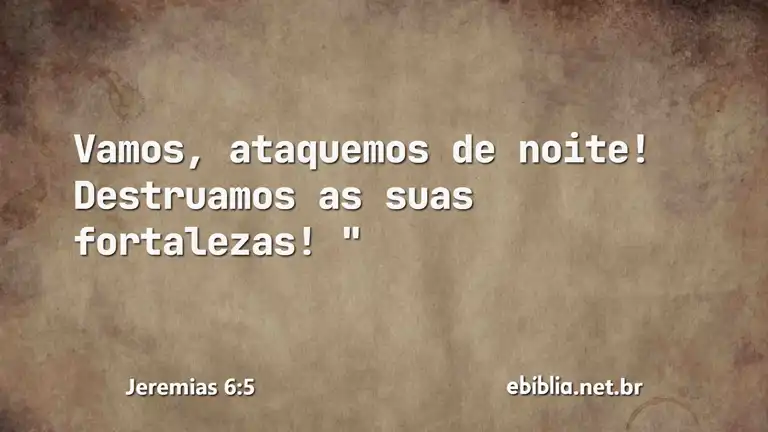 Jeremias 6:5