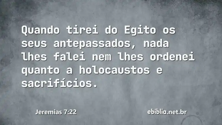 Jeremias 7:22