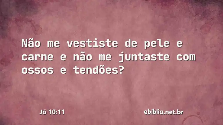 Jó 10:11