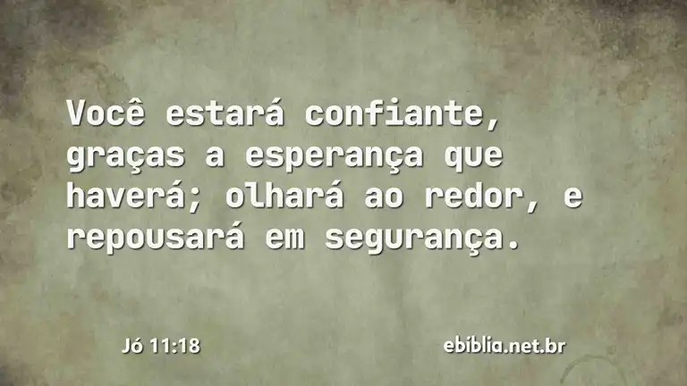 Jó 11:18