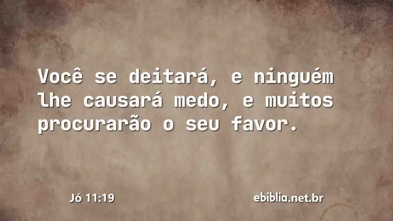 Jó 11:19