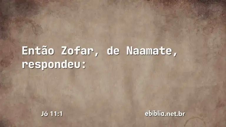 Jó 11:1