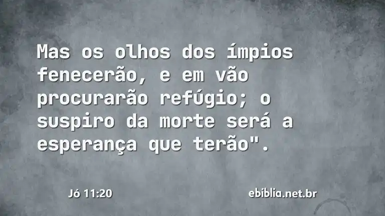 Jó 11:20