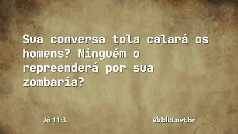 Jó 11:3