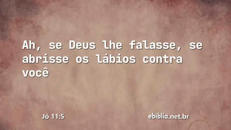 Jó 11:5