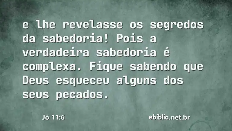 Jó 11:6