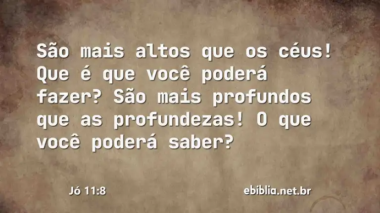 Jó 11:8