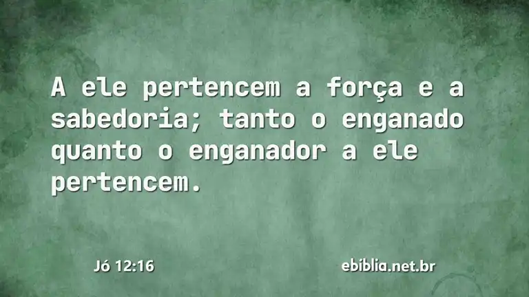 Jó 12:16