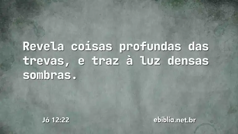 Jó 12:22