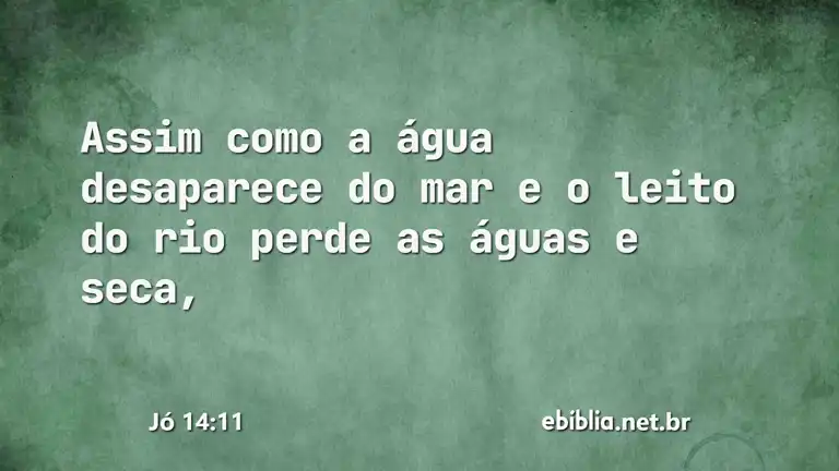 Jó 14:11