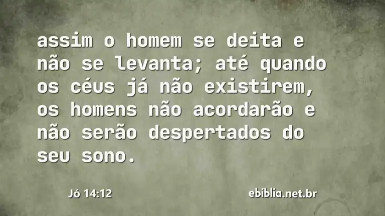 Jó 14:12