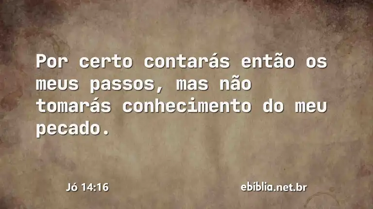 Jó 14:16