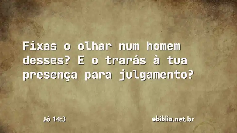 Jó 14:3