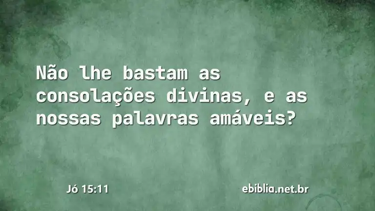 Jó 15:11