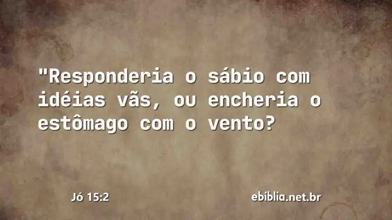 Jó 15:2