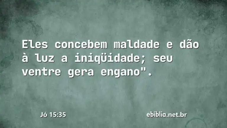 Jó 15:35