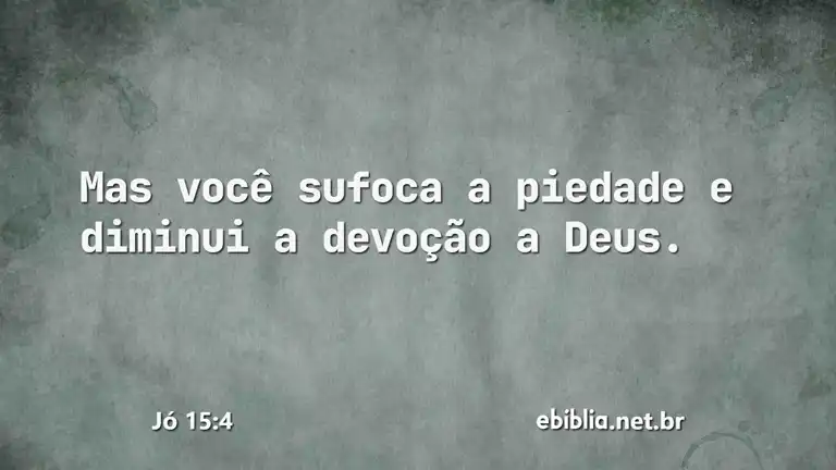 Jó 15:4