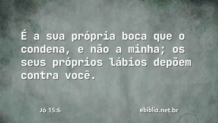 Jó 15:6