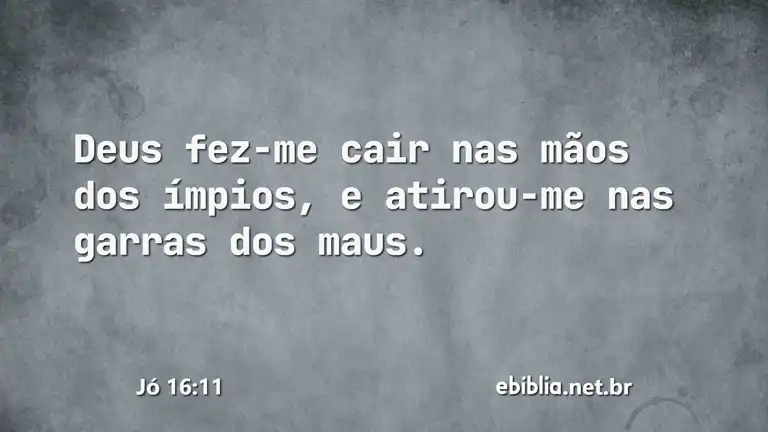 Jó 16:11