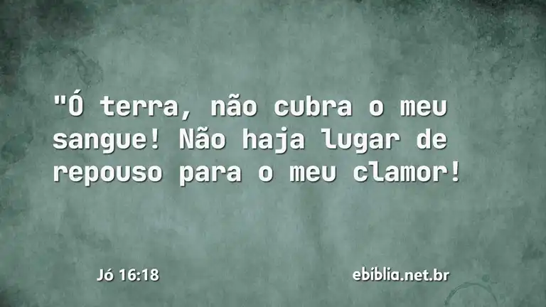 Jó 16:18