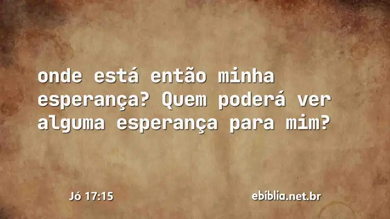 Jó 17:15