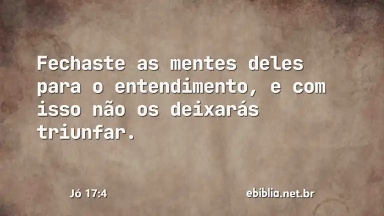 Jó 17:4