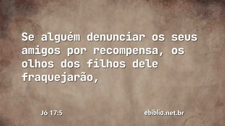 Jó 17:5