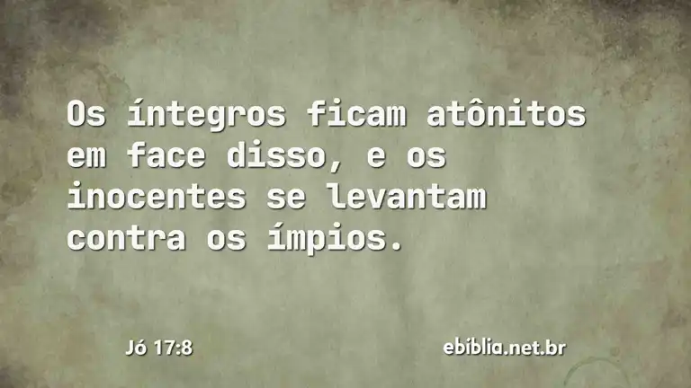 Jó 17:8