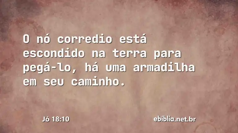 Jó 18:10