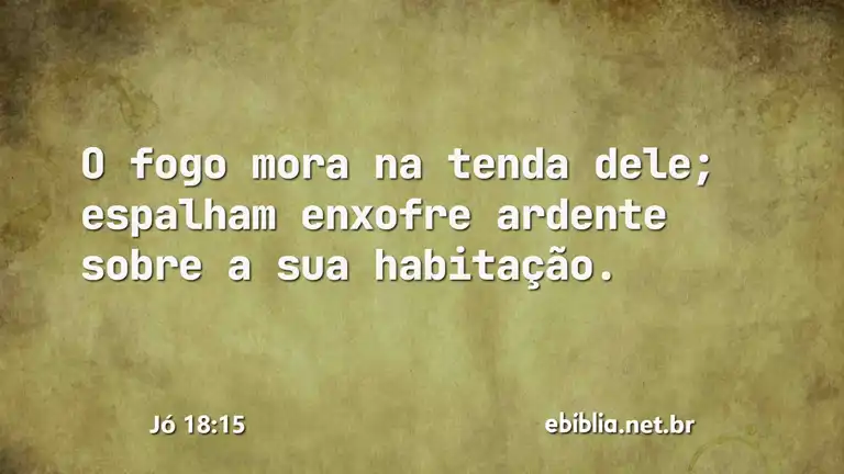 Jó 18:15