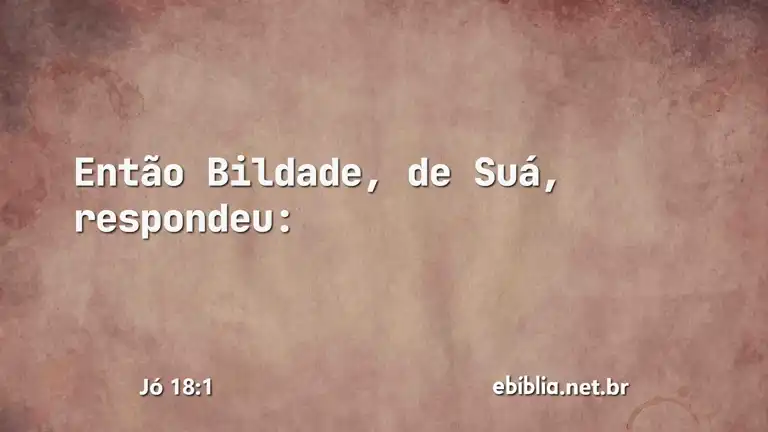 Jó 18:1