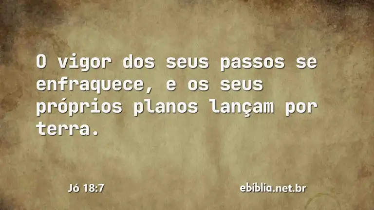 Jó 18:7