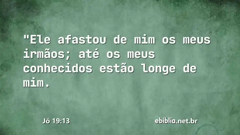 Jó 19:13