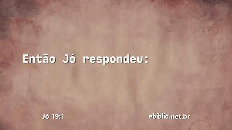 Jó 19:1