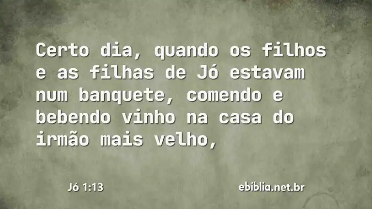 Jó 1:13