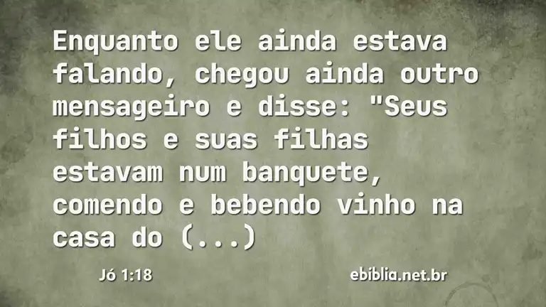 Jó 1:18