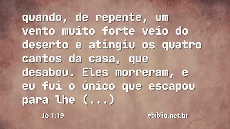 Jó 1:19